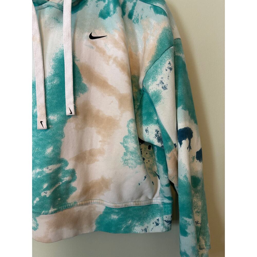 Nike Tie Dye Cropped Hoodie Sweatshirt Small - Picture 3 of 7